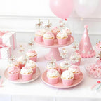 36pcs Carousel Horses Cupcake Toppers, Carnival Merry-Go-Round Theme Cake Decorations Double-sided Printed for Girls Carousal Horse Carnival Circus Birthday Party