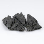ColouredRocks 4pcs BLACK KYANITE FANES, Raw Crystals, Raw Stones, Rough Gemstones, Jewelry Making Supply, Cabbing, Polishing, Cutting, DIY, Crafts, (35+ mm.)