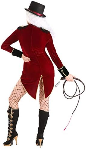 Wicked Ringleader Costume for Women - Velvet Dress with Jacket Combo & Felt Top Hat