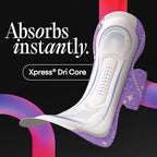 Kotex Overnight Maxi Pads with Wings, Extra Heavy Absorbency, 28 Count (Packaging May Vary)