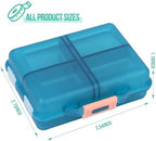 Travel Pill Organizer Small 8 Grid Compartments Pill Holder Box - Portable Medicine Container Case - Daily Weekly Medication Organizer