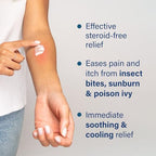Sarna Calm + Cool Anti-Itch Lotion, Soothe and Relieve Pain and Itch from Insect Bites, Sunburn, & Poison Ivy, Contains 1% Pramoxine Hydrochloride, 0.5% Menthol, Vegan, Steroid-Free, 7.5oz