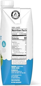 Amazon Grocery, Pure Coconut Water, No Added Sugar, 11.2 Fl Oz, 24 Ct