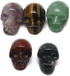 LHJ 7 Pcs Natural Stone Ornaments Crystal Décor Stone Figurines Carved Healing Statue Home Table Sculpture Cute Animal Decoration for Women Men Gift