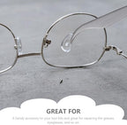 Glasses Repair Kit 528pcs Eyeglass Screws Nose Pads Set with Anti-Slip Sleeves and Ear Hooks Portable Eyeglass Repair Tool for Sunglasses and Spectacles Maintenance Random Color