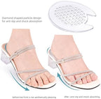 NICENEEDED 2 Pair Ball of Foot Cushions, Non Slip Discreet Shoe Metatarsal Pads for Women Gel High Heel Inserts, Shoe Inserts for Relieve Foot Pain Comfort