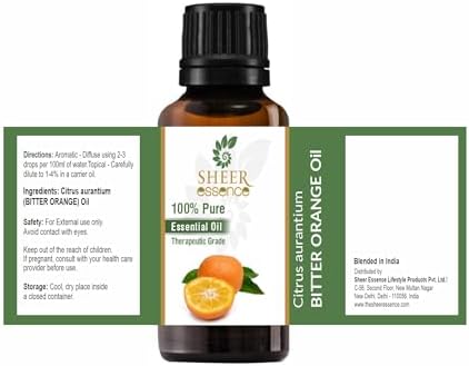Bitter Orange Oil (Citrus Aurantium) Essential Oil 100% Pure Natural Undiluted Uncut Therapeutic Grade Oil 1.01 Fl.OZ