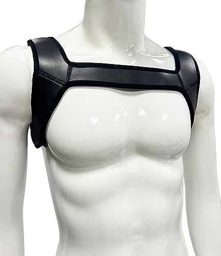 ZUYPSK Mens Double Shoulder Strap Body Chest Harness Belt Muscles Protector Cosplay Costume
