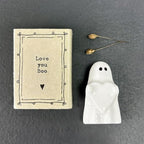East of India Mini Matchbox Love You Boo Halloween Ghost, Friendship Gift, Keepsake Gift