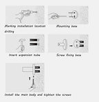 Bath Handle Towel Rail Armrest Copper Bathroom Handrail Old Non-Slip Handrail Shower Disabled Handrail (Size : 37cm)