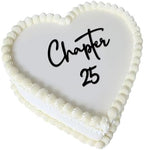 Chapter 25 Cake Topper – Acrylic 25th Birthday Cake Decoration for women Happy 25 Cake Topper for Party, Modern Coming of Age Birthday Decor (Chapter 25)