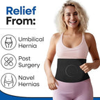 Hernia Belt for Men or Women | C Section Belly Binder & Abdominal Binder | Post Surgery & Pregnancy Tummy Tuck | Hysterectomy, Umbilical Hernia Belt Men & Women | Postpartum Belly Band Wrap (S/M) 23" - 29"