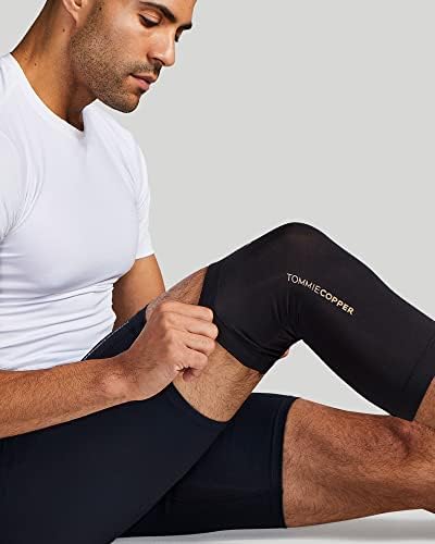 Tommie Copper - Unisex Core Compression Knee Sleeve - Black – Large