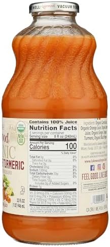 Lakewood Organic Carrot Ginger Turmeric Juice, 32 FZ