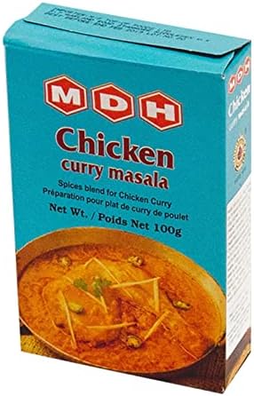 MDH Chicken curry Masala 100g (Pack of 3)– Instant Spicy Chicken curry Masala - Makes Your Food Delicious - Enhances the flavours of the meal
