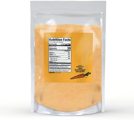 Unpretentious Carrot Powder, 3lb, Beta-Carotene, Bulk Size, Cooking and Baking
