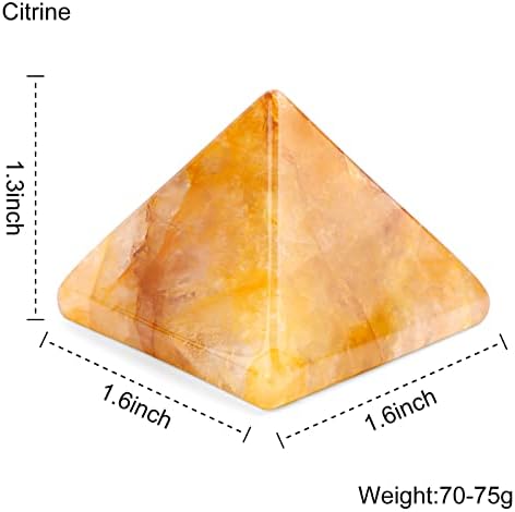 Crystal Pyramid 1.6" Healer Orgone Pyramid for Positive Energy Success Quartz Healing Chakra Stone - Reiki, Chakra, Anti-stress Handmade Spiritual Gift