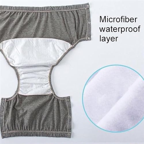 Urinary Incontinence Briefs, Breathable Incontinence Underpants Made of Cotton, Leak-Proof Underwear Washable Reusable Moderate Urinary Incontinence Briefs (Color : Green, Size : X Large)