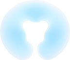 U-Shaped Silicone Face Pillow for Relaxation and Massage Breathable Hole Design Ideal for Spa and Beauty Salon Comfortable Silicone Cushion in Blue