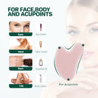 Gua Sha Facial Tools, GuaSha Massage Tool Guasha Board for SPA Acupuncture Therapy Trigger Point Treatment, Gua Sha Scraping Massage Tool (Pink)