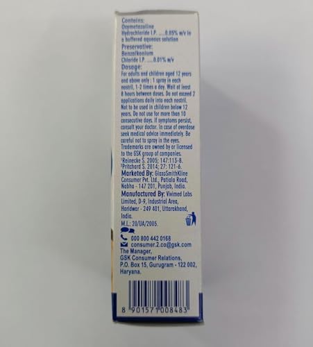 10 Packs Otrivin Adult Nasal Spray 10ml x 10