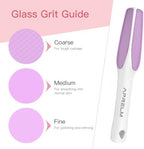 APRELM 3-Sided Nano Glass Foot File, 3-in-1 Coarse/Medium/Fine Foot Callus Remover, Professional Callus Remover for Feet Hard Skin Smooth Polishing (Pink)