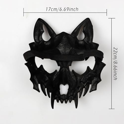 Joukavor Scary Animal Halloween Mask Realistic Face Mask Head Mask for Adults