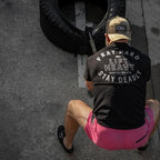 Combat Iron Men's Graphic T-Shirt | Pray Hard Lift Heavy Stay Deadly | Athletic Fit, Tagless Comfort