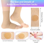 Abeillo Paded Skate Ankle Protector Ankle Gel Discs Cushion Pads, Ice Skating Boots Ankle Guards Ankle Gel Sleeve for Skating Riding Ski Ankle Protection Universal Size (Skating Ankle Pads Sleeve)