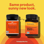 Wedderspoon Raw Manuka Honey 150+ MGO, 17.6 Oz, Unpasteurized New Zealand Honey, Non-GMO, BPA-Free Jar, Superfood & Natural Wellness Support