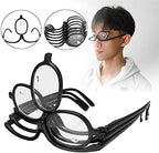Magnifying Makeup Reading Glasses Flip Lens Make Up Eye Glasses for Women +1.00 ~ +4.00