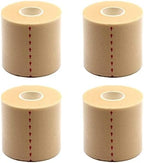 OBTANIM 4 Rolls Foam Underwrap Bandage Pre-Wrap Sports Tape for Athletic Elbow Knees Ankles, Latex Free (Skin)