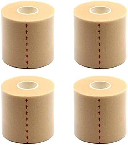 OBTANIM 4 Rolls Foam Underwrap Bandage Pre-Wrap Sports Tape for Athletic Elbow Knees Ankles, Latex Free (Skin)