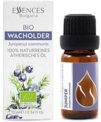 Essences Bulgaria Organic Juniper Essential Oil 1/3 Fl Oz | 10ml | Juniperus communis | 100% Pure and Natural | Undiluted | Therapeutic Grade | Family Owned Farm | Steam-Distilled | Non-GMO | Vegan