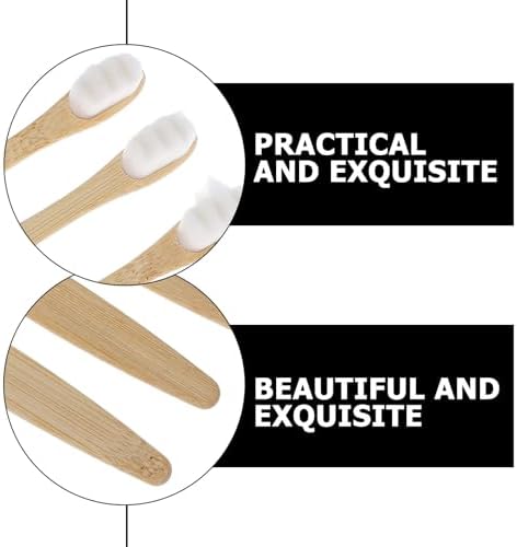 GLEAVI Soft Manual Toothbrushes for Adults 5pcs Round Head Medium Bristles White Wave Design Gentle on Gums Daily Travel Oral Care