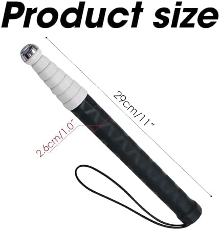 Walking Stick for Blind Telescopic Cane with Storage Bag, 49" Extented Anti Slip Shockproof Folding Retractable Reflective Telescoping Prop Items Gadgets for Seeing Eye Vision Visually Impaired-Black