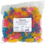 YANKEETRADERS Bunny Shaped Jubes Gummy Candies, Assorted Fruit Flavors, 2 Pound Bulk Bag