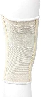 CHAMPION Knee Brace Flexible Stays Knit Elastic, White, Medium