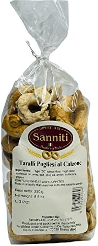 Sanniti Italian Taralli al Calzone, 8.8 oz (Pack 5)