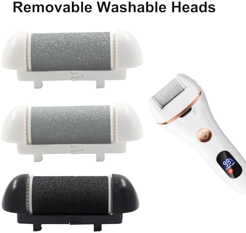 6 PCS Replacement Roller Head for Electric Callus Remover Kit, Refill Rollers for Feet Pedicure Extra Coarse, Regular, Fine Coarse 2 Each
