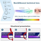 REAVEE 3 Pack Oversized Cat Eye Reading Glasses for Women men Thick Frame, Blue Light Blocking Readers Stylish Large Eyewear