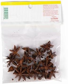 La Fiesta Star Anise, Whole 0.625 oz Bag – Sweet, Aromatic Spice for Latin Dishes, Desserts, and Teas – Trusted Since 1954