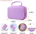 Elonbo Carrying Case for iHealth Track Smart Upper Arm Blood Pressure Monitor, Wireless Bluetooth Blood Pressure Monitor Travel Protective Bag Storage Holder, Mesh Pocket fits Range Cuff, Purple