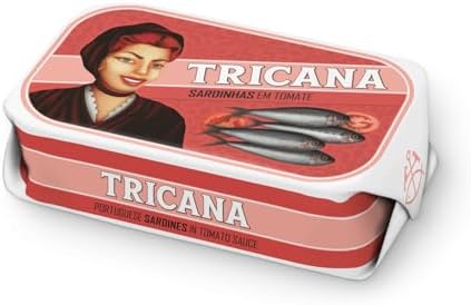 Tricana - Portuguese Whole Sardines in Tomato Sauce - 4.23oz / 120gr (Pack of 5 cans)