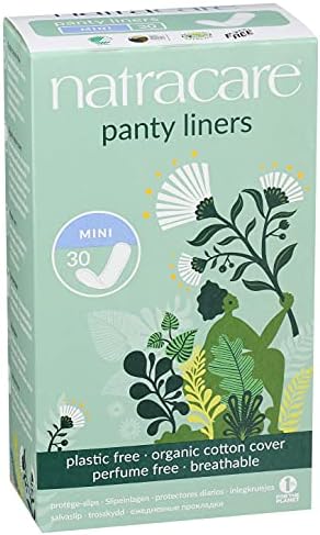NATRACARE Mini Pant Liners, Unscented, (Pack of 30)