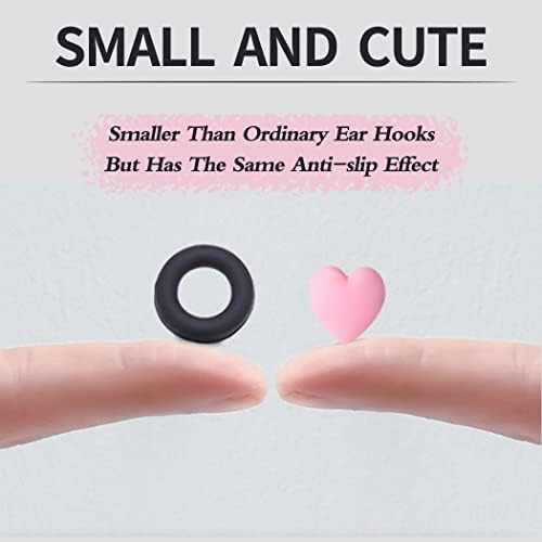 15 Pairs Silicone Eyeglasses Retainer, Eyewear Ear Grip Ear Hooks Anti-Slip Holder Eyeglasses Stoppers Temple Tips For Eyeglasses, Sunglasses, Reading Glasses (Pink LOVE)