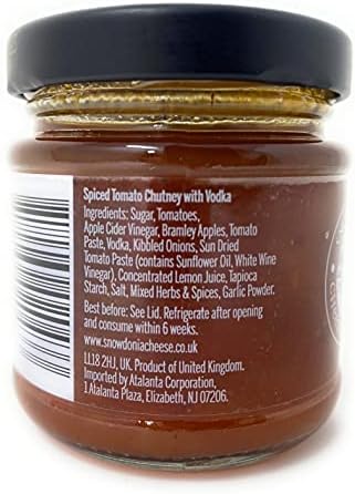 Chutney Spiced Tomato & Vodka by Snowdonia Cheese Company | 1 Small Chutney Jar - 3.5 oz (100 g)