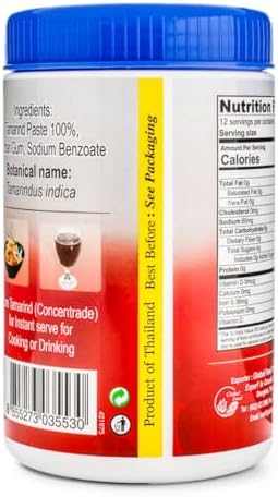 Thai Tamarind Concentrate, Tamarind Paste Thai, Tamarind Pure, 14 oz