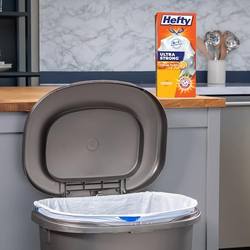 Hefty Ultra Strong Tall Kitchen Trash Bags - Citrus Twist, 13 Gallon, 40 Count