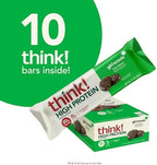 think! Protein Bars, High Protein Snacks, Gluten Free, Kosher Friendly, Girl Scouts Thin Mint, Nutrition Bars, 2.1 Oz per Bar, 10 Count (Packaging May Vary)